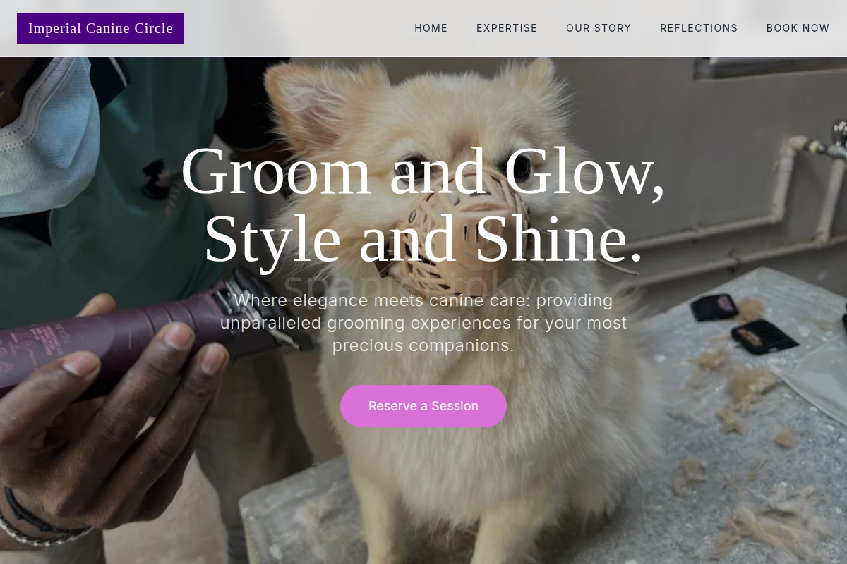 Minimalism Pet Grooming